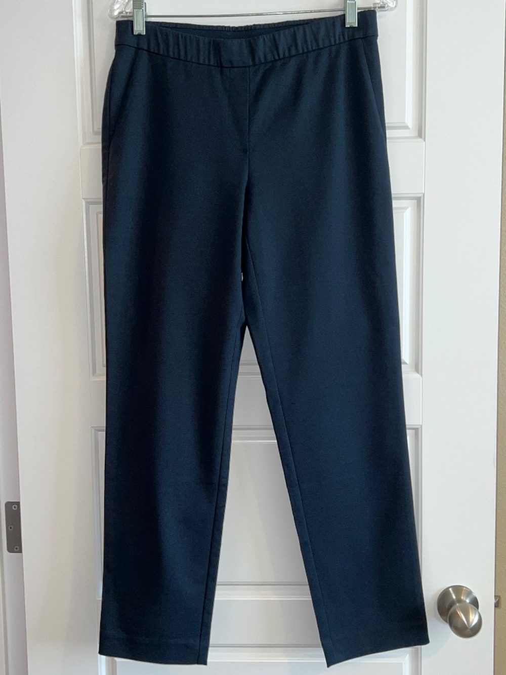 J. Jill Navy Essential Comfort Stretch Pull-On Ankle Pants Size 8